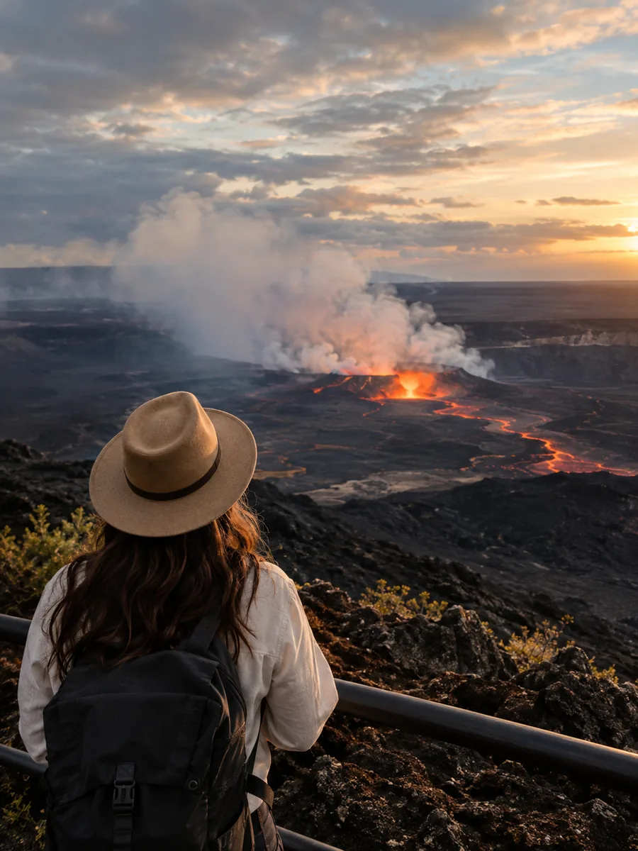 Aussicht im Hawaii Volcanoes National Park